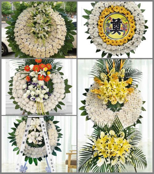 辽宁沈阳铁西区笃工街道花圈速递